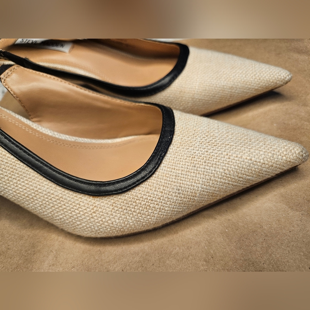 Steve Madden BRI Natural Multi slingback pumps. Size 7.5 - Picture 10 of 10